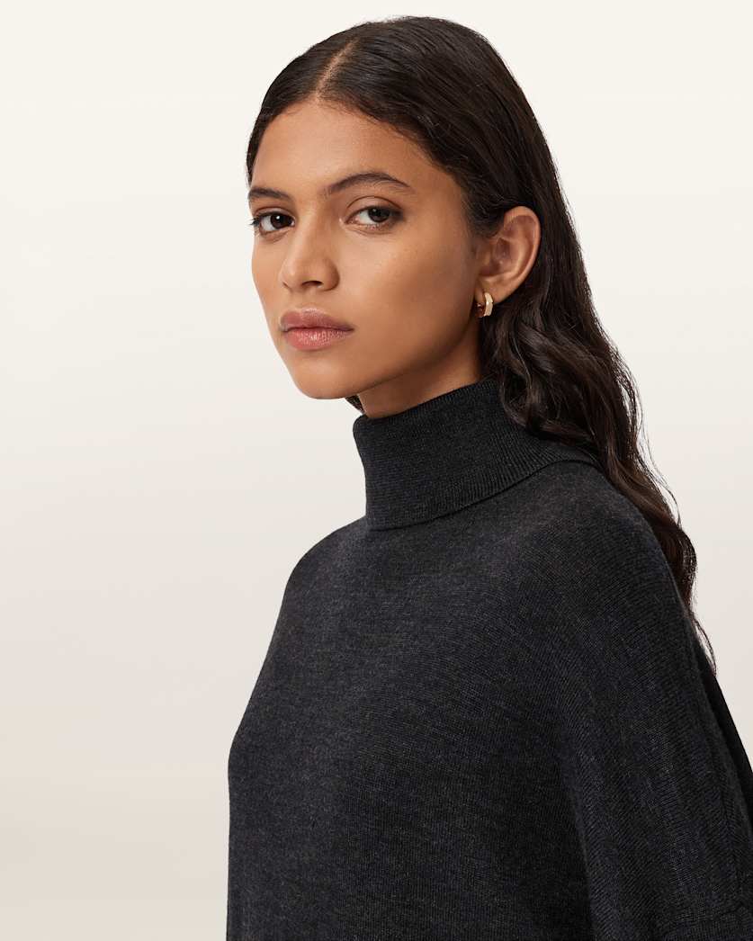 Juno 2-in-1 Dress SHADOW BLACK | ALLSAINTS